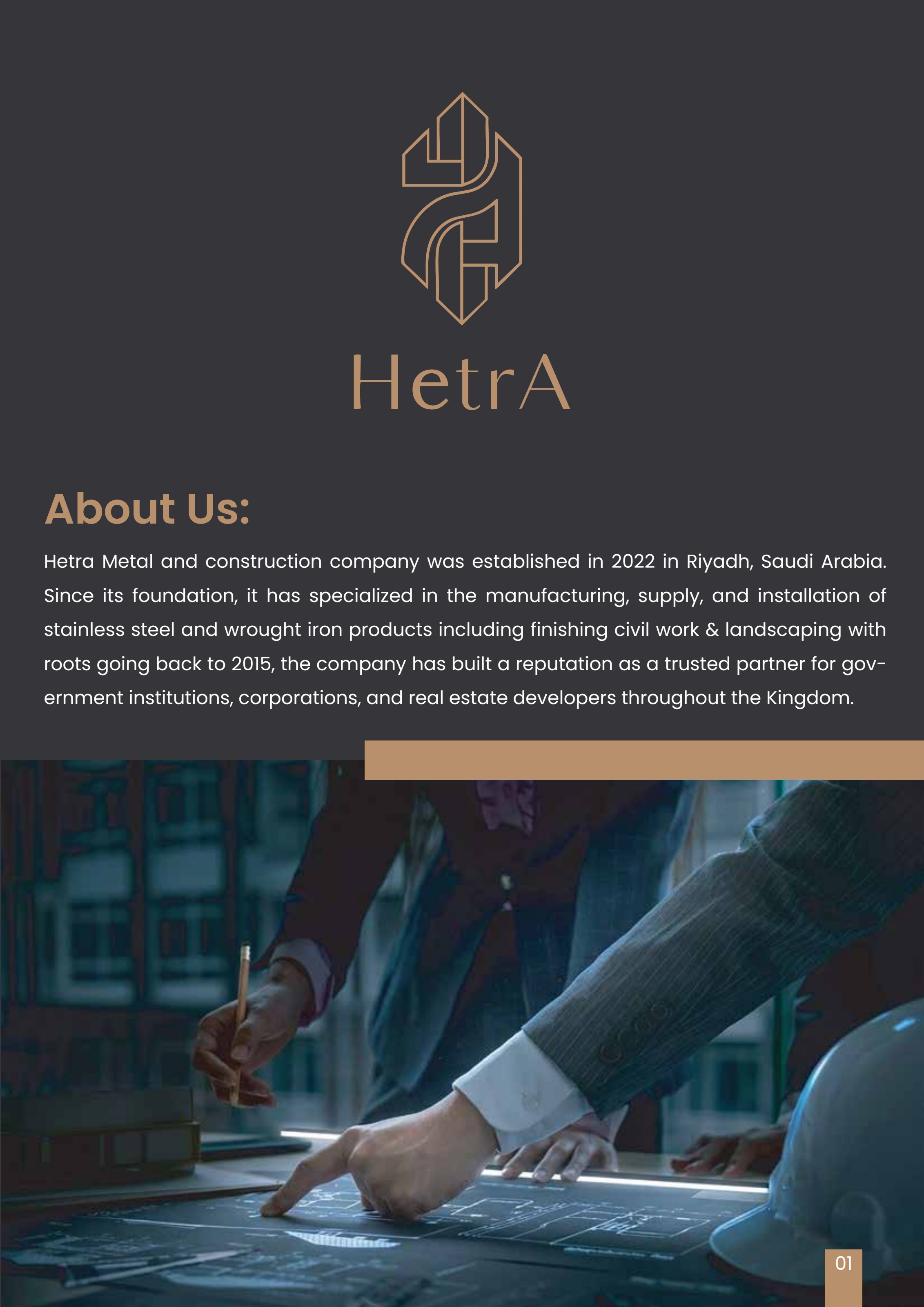 HetrA company profile — page 3: About Us