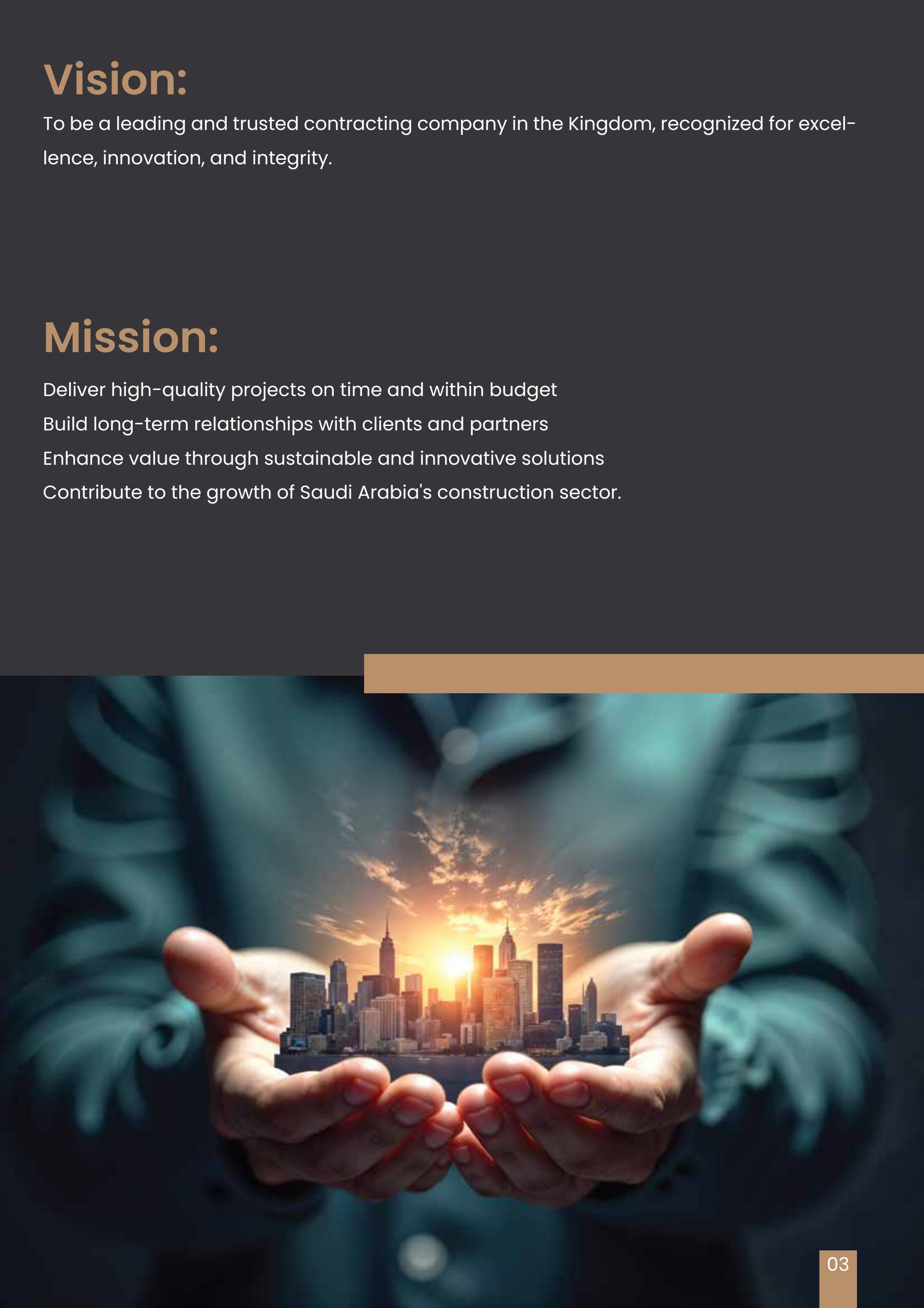 HetrA company profile — page 5: Vision & Mission