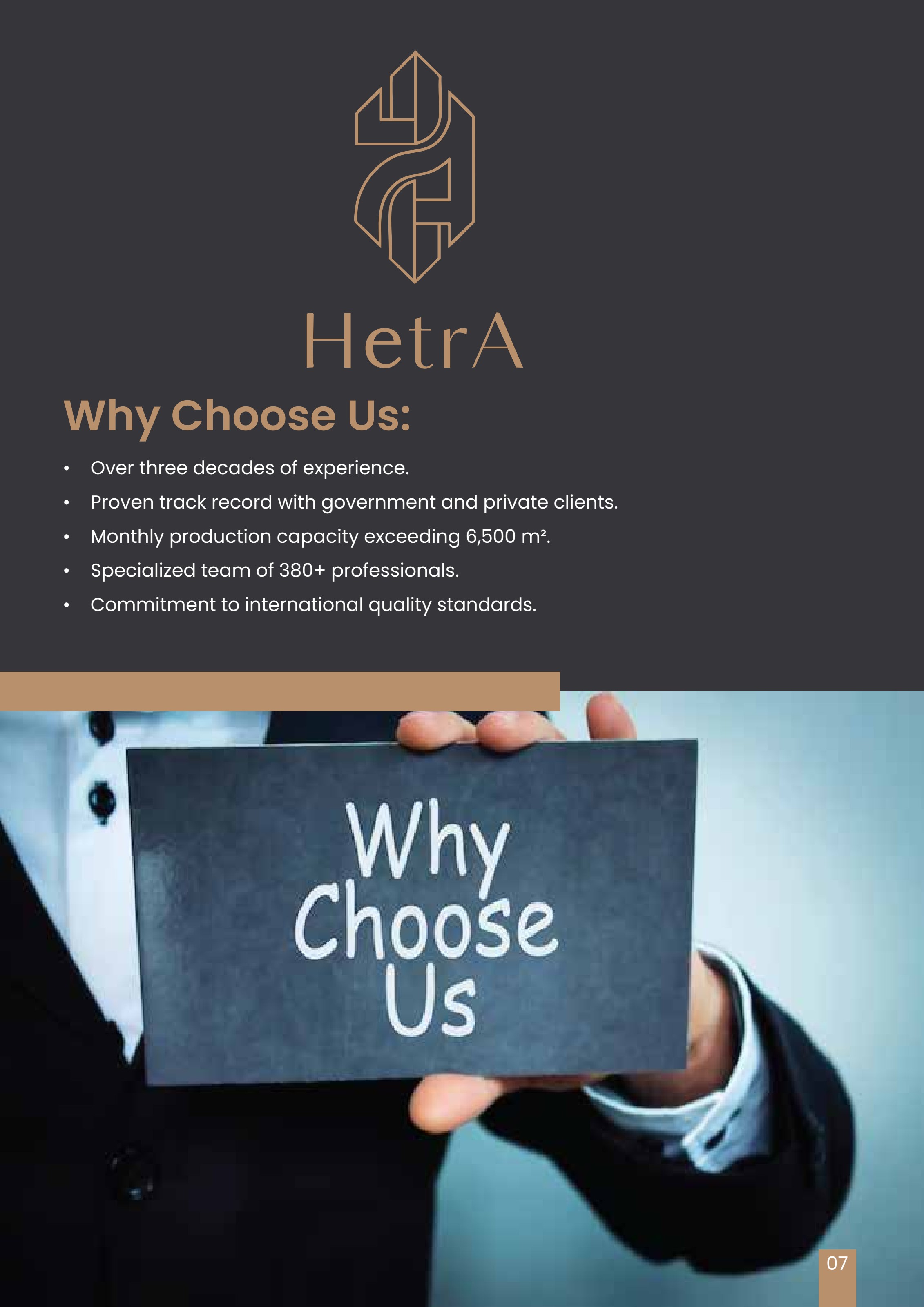 HetrA company profile — page 9: Why Choose Us